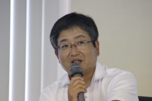 経済産業省 産業技術環境局 技術振興・大学連携推進課長  山田仁 氏 が講演