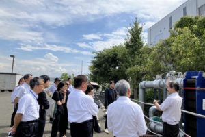 舞洲にて帯水層蓄熱システム（ATES）実証状況を視察