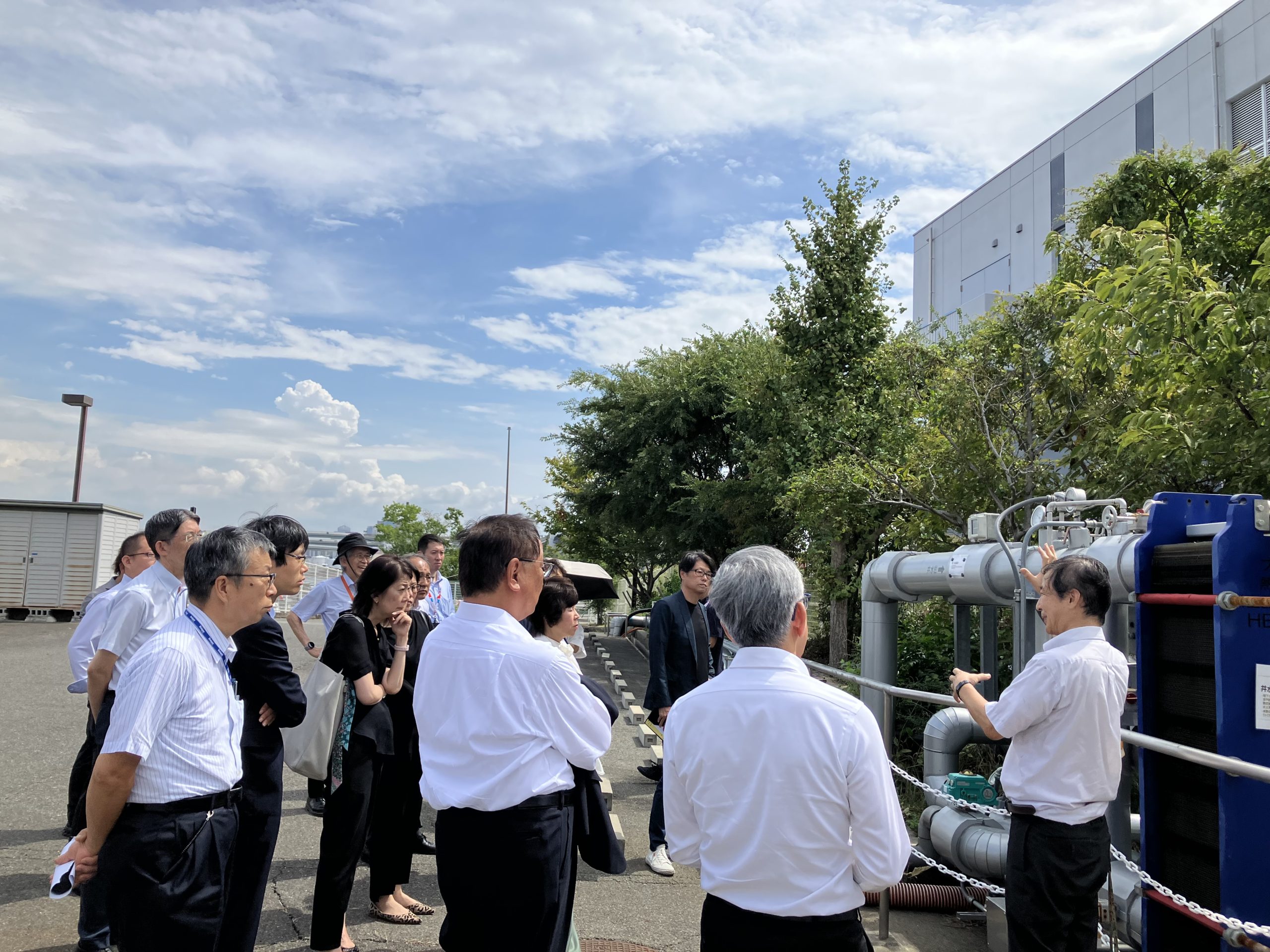 舞洲にて帯水層蓄熱システム（ATES）実証状況を視察